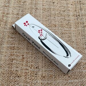 New Oval Clear Wall and Window Vase